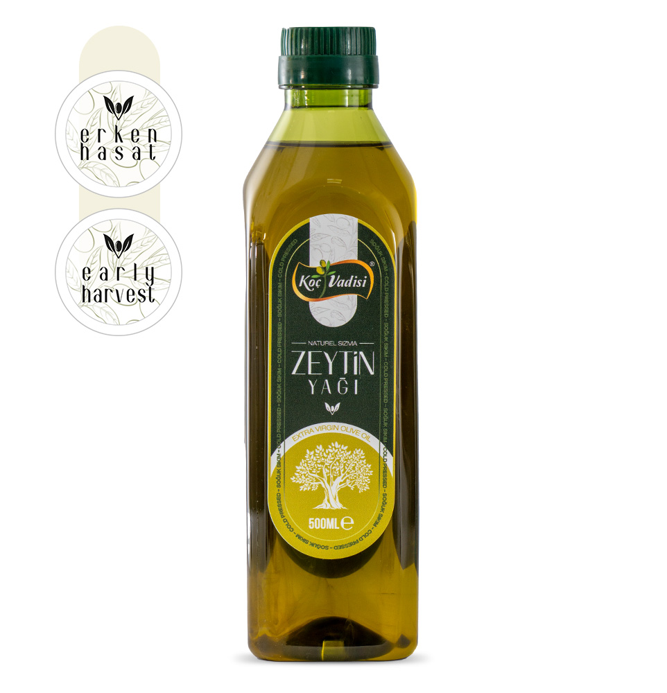Koç Vadisi Premium Soğuk Sıkım Erken Hasat Sızma Zeytinyağı 500ML